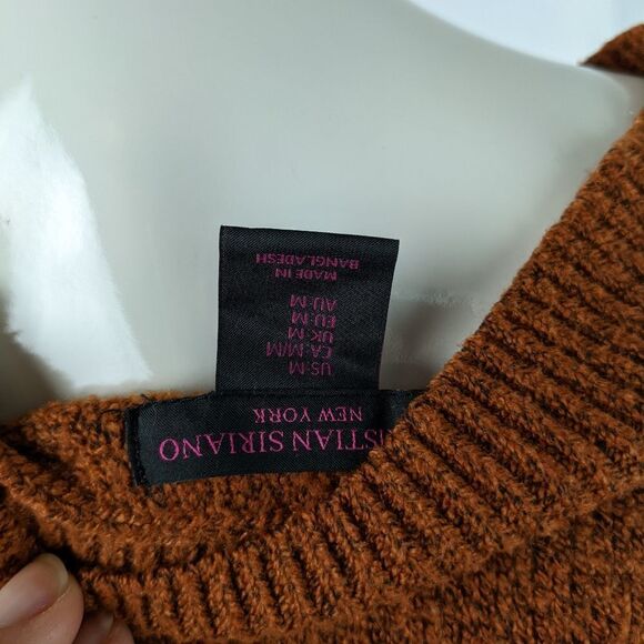 Christian Siriano Sleeveless sweater / tunic rust color size medium - Picture 2 of 6